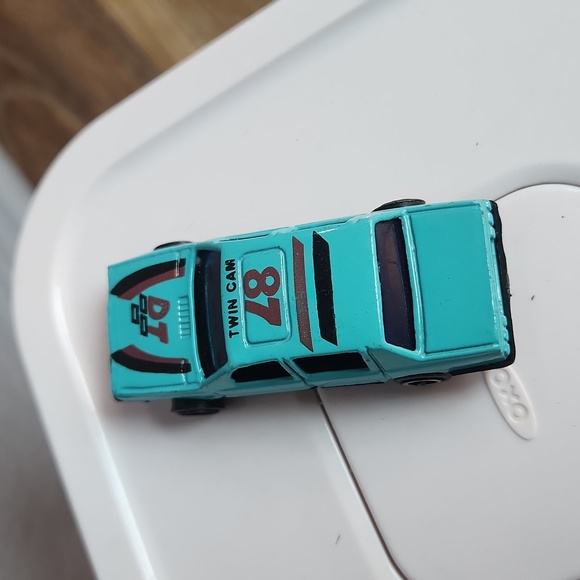 Vintage Die Cast Toy Car DT Twin Cam 87 Turquoise Blue - Picture 5 of 8